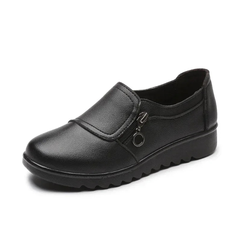 Fashion Womens Flat Shoes Female Moccasin Slip-On Shoes Lightweight Women Casual Shoe Solid Color Versatile Zapatos De Mujer