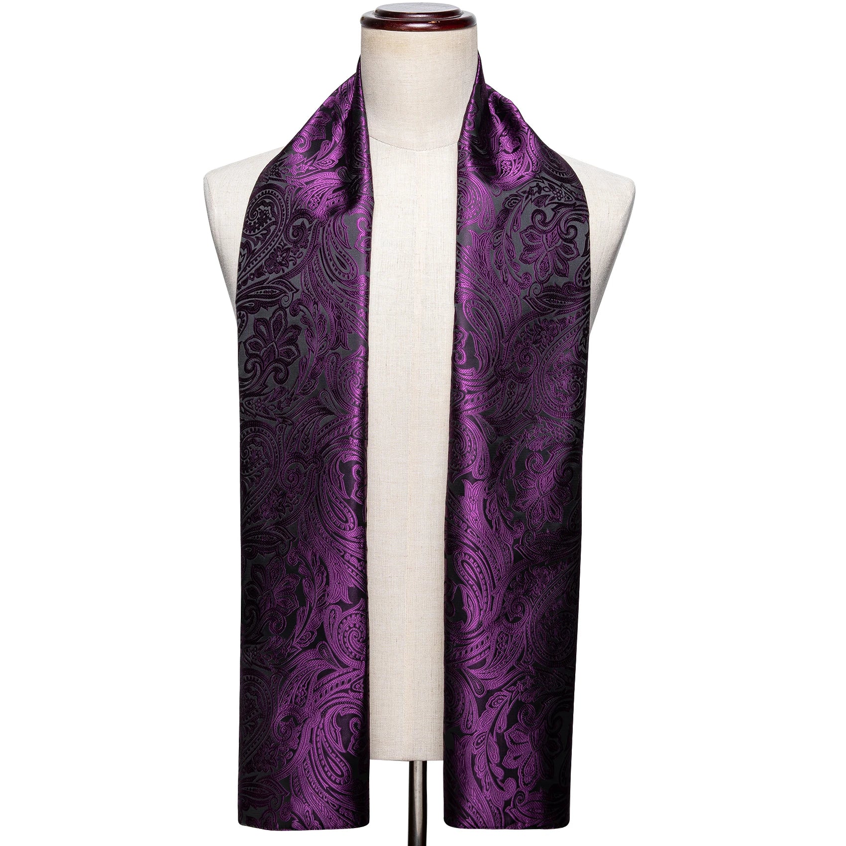 New Fashion Men Scarf Green Jacquard Paisley Silk Scarf Autumn Winter Casual Business Suit Shirt Scarf 160*50Cm
