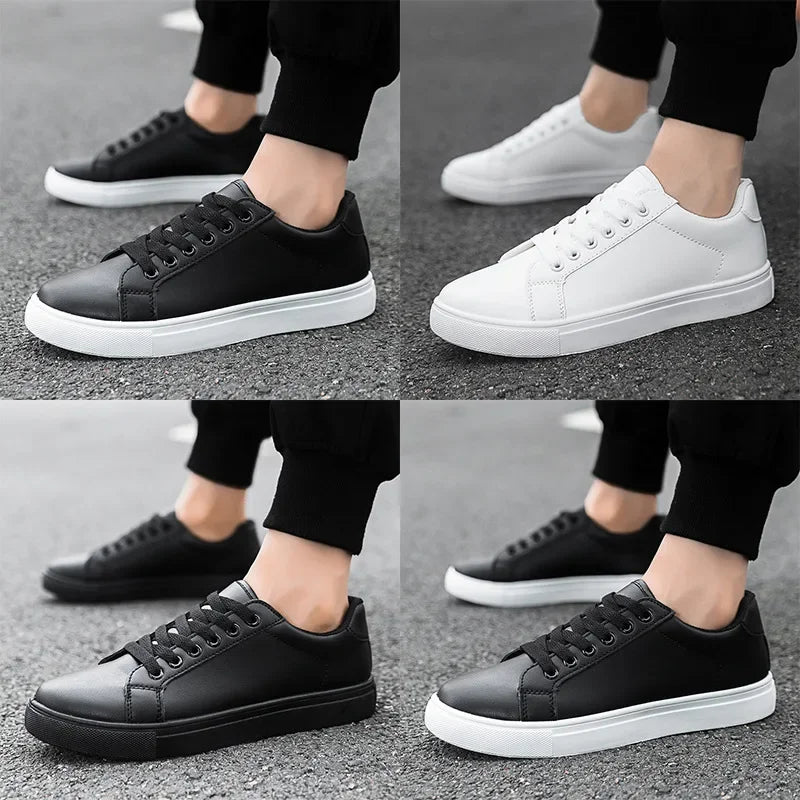 Black Men'S Casual Shoes Style Trend Shoes Autumn New Fashion Casual Sneakers for Mennon-Slip Lightweight Comfort Flats Shoes