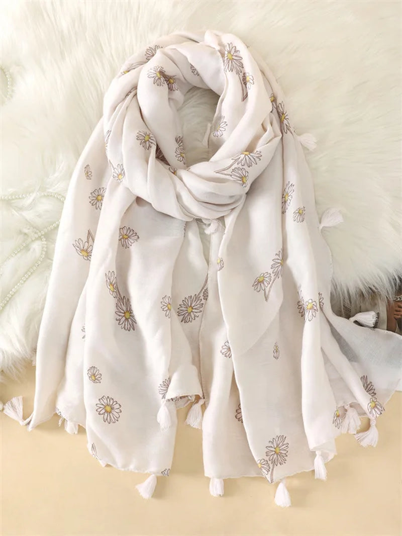 2023 Fashion Paisley Abstract Floral Tassel Viscose Shawl Scarf Lady High Quality Wrap Thin Pashmina Stole Muslim Hijab 180*90Cm