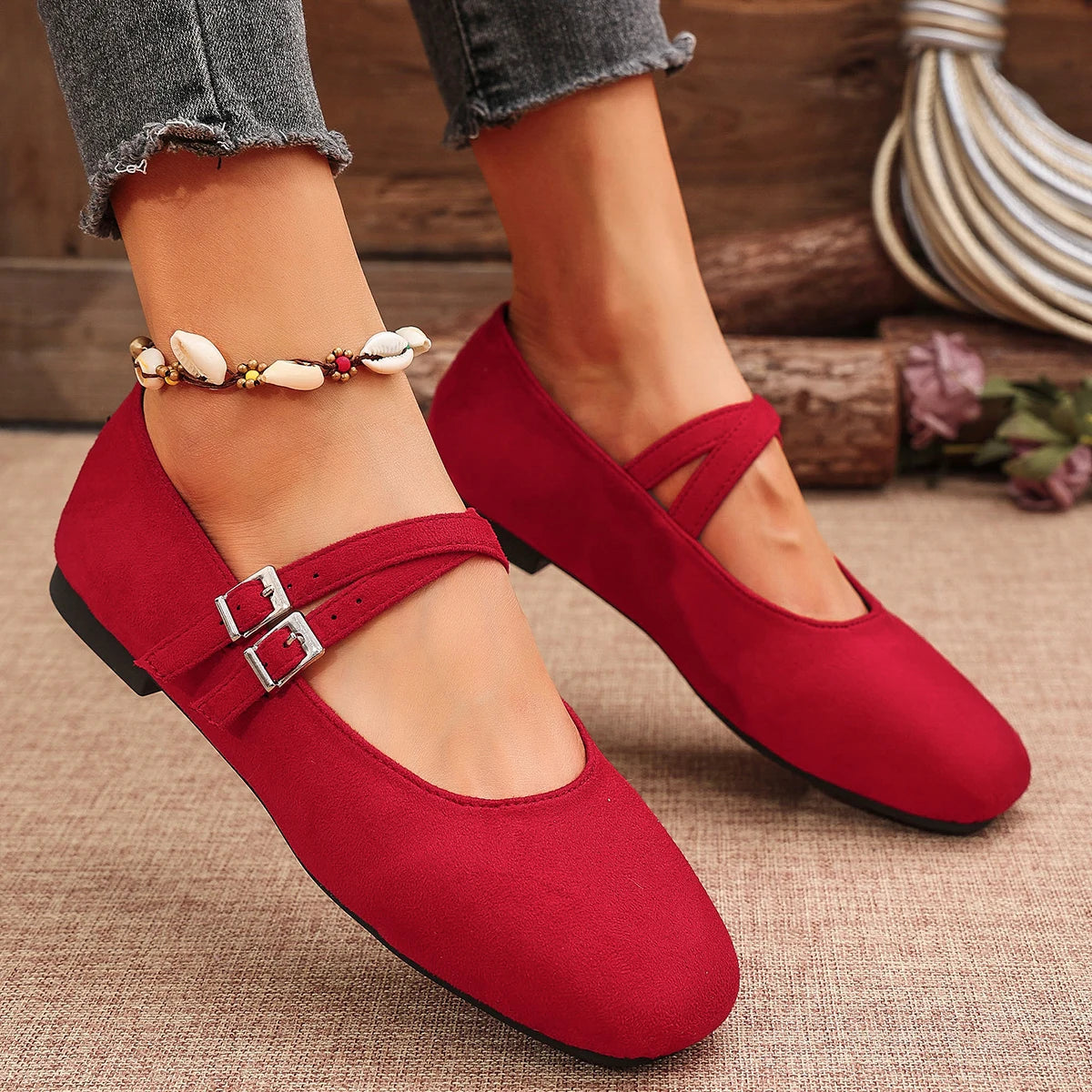 Women Flats New Ballet Flat Mary Jane Shoes for Women Leopard Print Comfortable Soft Flat Loafers Shoes Women Zapatos De Mujer