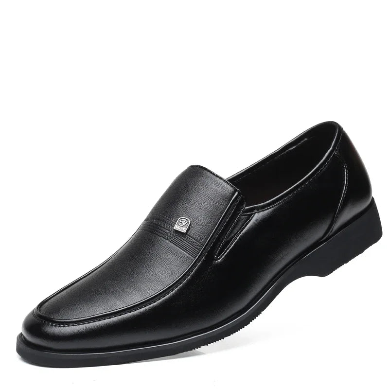 2023 Men'S Leather Shoes Autumn New Formal Shoes Men Big Size Dress Shoes Black Oxford Shoes for Men Zapatos De Hombre