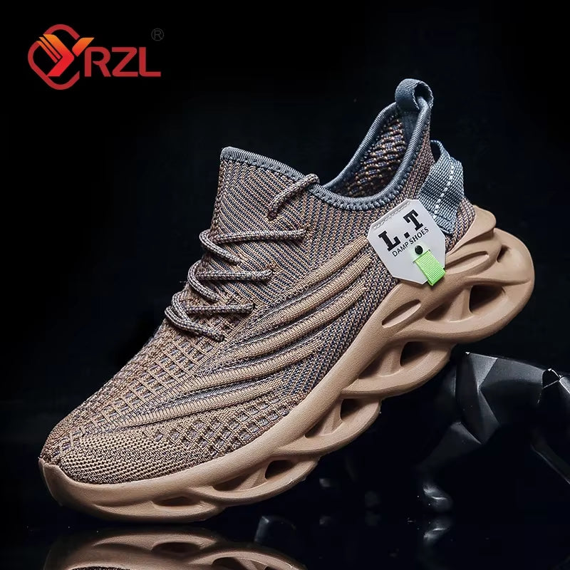 Men Sports Running Black Jogging Shoes Casual Sneakers Outdoor Breathable Mesh Women Light Shock-Absorption Sneakers Men