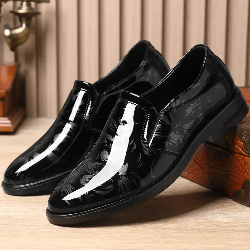 Fashion Men'S Shoes 2026 New Leather Dress Shoes Luxury Business Oxford Shoes for Men Office Wedding Footwear New Mocassin Homme