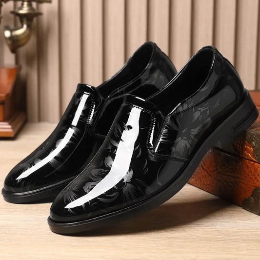 Fashion Men'S Shoes 2026 New Leather Dress Shoes Luxury Business Oxford Shoes for Men Office Wedding Footwear New Mocassin Homme