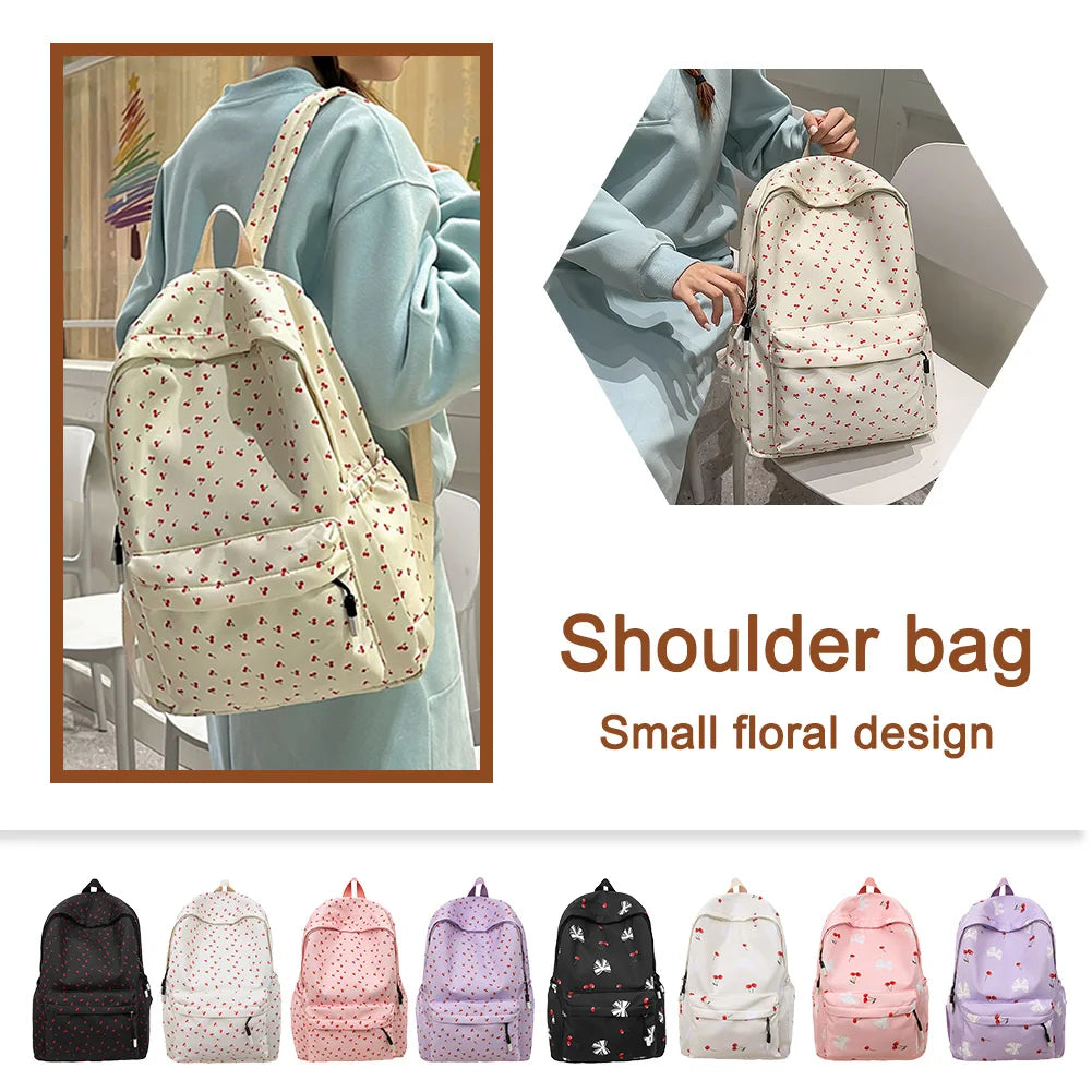Women Casual School Bag Large Capacity Versatile Rucksack Adjustable Strap Soft Laptop Backpack Outdoor Camping Picnic Backpack