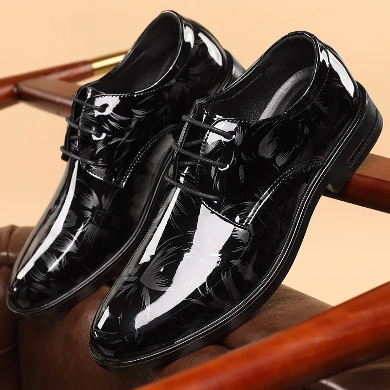 Fashion Men'S Shoes 2026 New Leather Dress Shoes Luxury Business Oxford Shoes for Men Office Wedding Footwear New Mocassin Homme