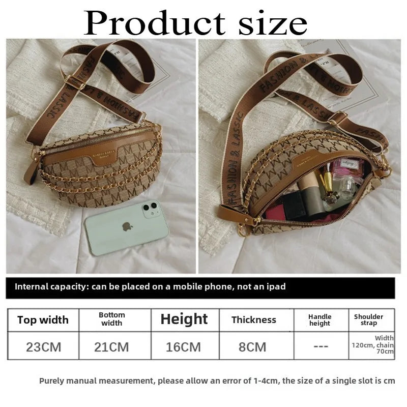 Ins Women'S Summer Fashion Waist Bag Street Trend Canvas Belt Bag Fashion Women'S Shoulder Bag Crossbody Bags for Women Belt Bag