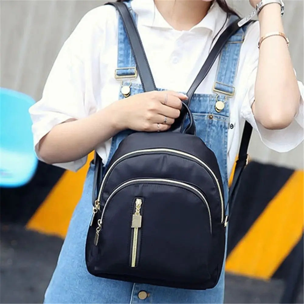 Women'S Multi-Function Mini Backpack Fashion Girl Oxford Daypack Travel Cute Backpack Shoulder Bag Black Girl Purse