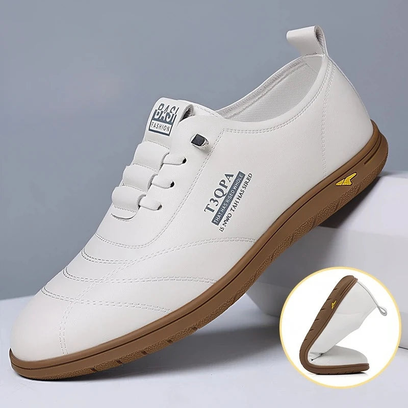 2025 New Men'S Loafers Fashion Casual Leather Shoes for Men Comfortable Soft Sole Driving Shoes Classic Versatile Walking Shoes