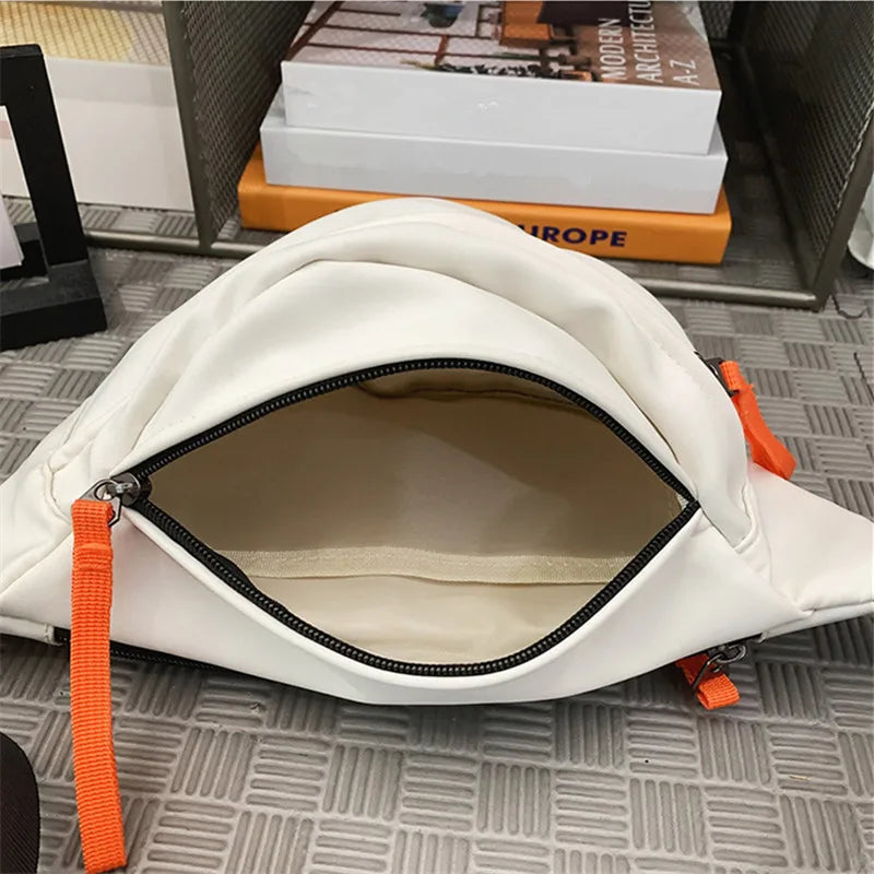 Men'S Chest Bag, Trend Small Sports Bag, Casual Travel Crossbody Bag, Unisex Mobile Waist Bag, Nylon Single Women Shoulder Bag