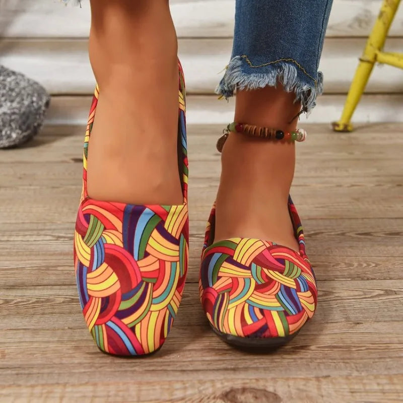 New Arrival 2025 Women round Toe Beautiful and Fashion Summer Flat Women'S Shoes Flat Ballerina Comfortable Women Casual Shoes