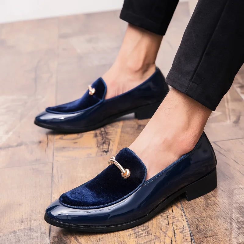48 Luxury Men Dress Shoes Men'S Formal Leather Shoes Patent Leather Fashion Groom Wedding Shoes Men'S Luxury Italian Oxford Shoe