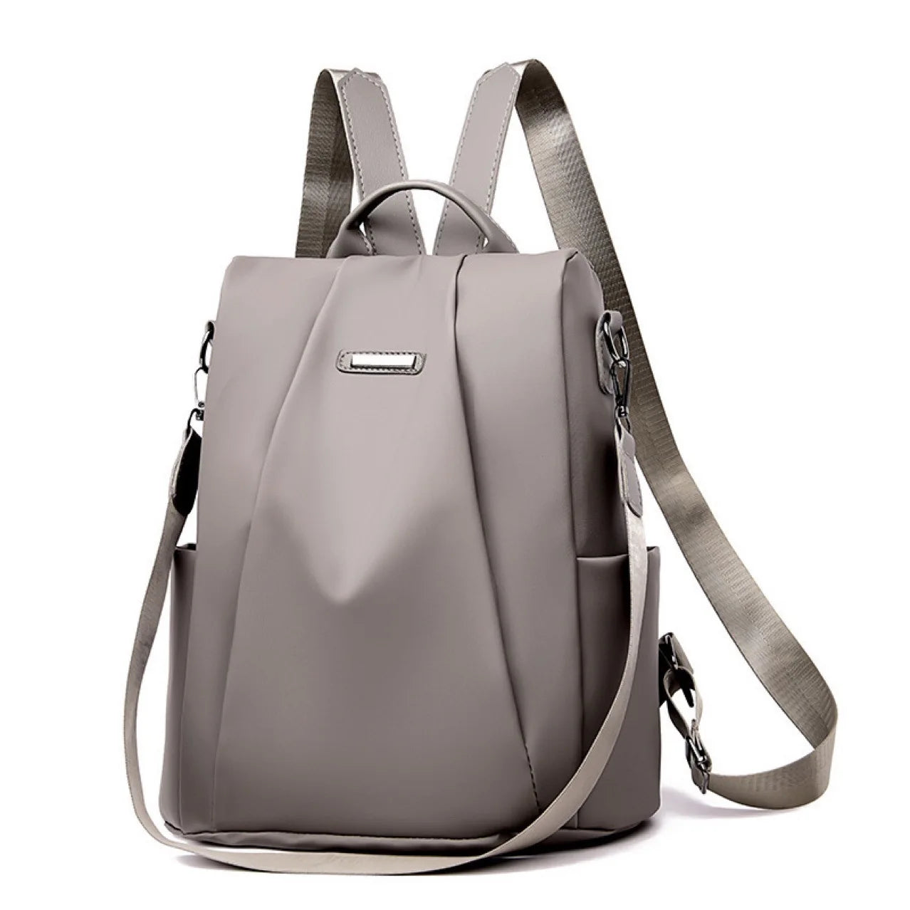 New Women'S Multifunction Backpack Casual Solid Color School Bag for Girls Fashion Detachable Strap Travel Shoulder Bag