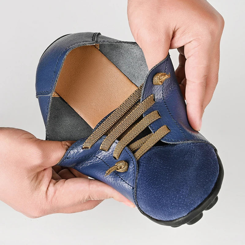 Women Flat Shoes Woman Fashion Women Slip on Shoes Leather Soft Walking Shoes Lightweight Woman Loafers Home Shoes Zapatos Mujer
