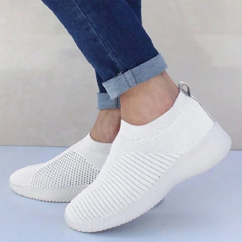 Fashion Women Flats Casual Women Shoe Slip on Women Loafers Walking Sock Sneakers Shoes Woman Outdoor plus Size Zapatos De Mujer