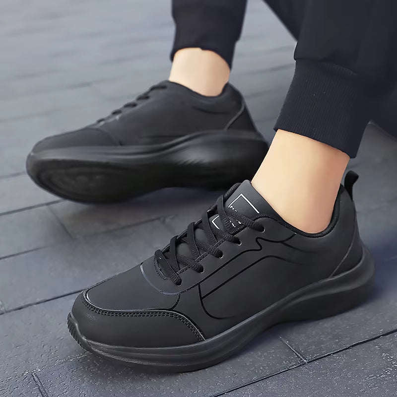 New Men Running Shoes Winter Warm Male Sneakers Anti-Slip Breathable Men'S Walking Shoes Lace up Soft Casual Shoes Lightweight