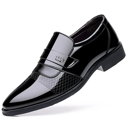 Sizes 38-48 Luxury Mens Leather Shoes Retro Carved Brogue Oxford Wedding Men Dress Shoes Formal Business Gentleman Office Shoes