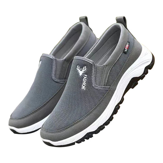 Men Penny Boat Shoes Sports Shoes Breathable Orthopedic Travel Plimsolls Flat Slip on for Outdoor Activity Hiking Walking