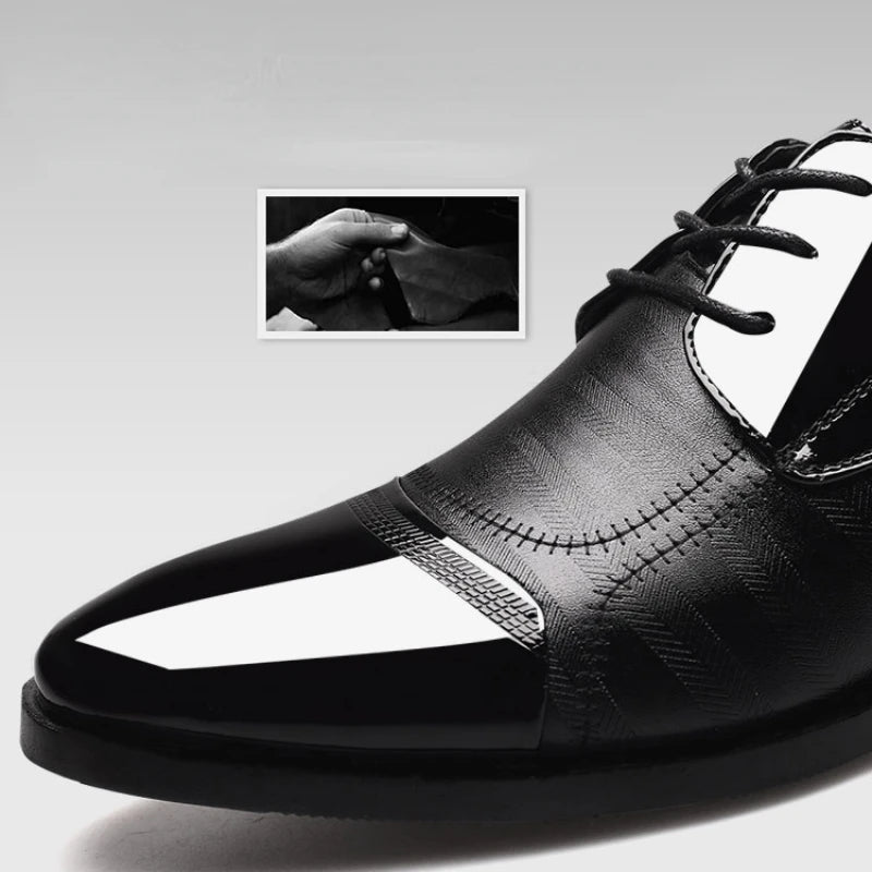 Leather Shoes Men Luxury Business Men Dress Shoes plus Size Office Oxford Shoes High Quality Elegant Men Party Wedding Footwear