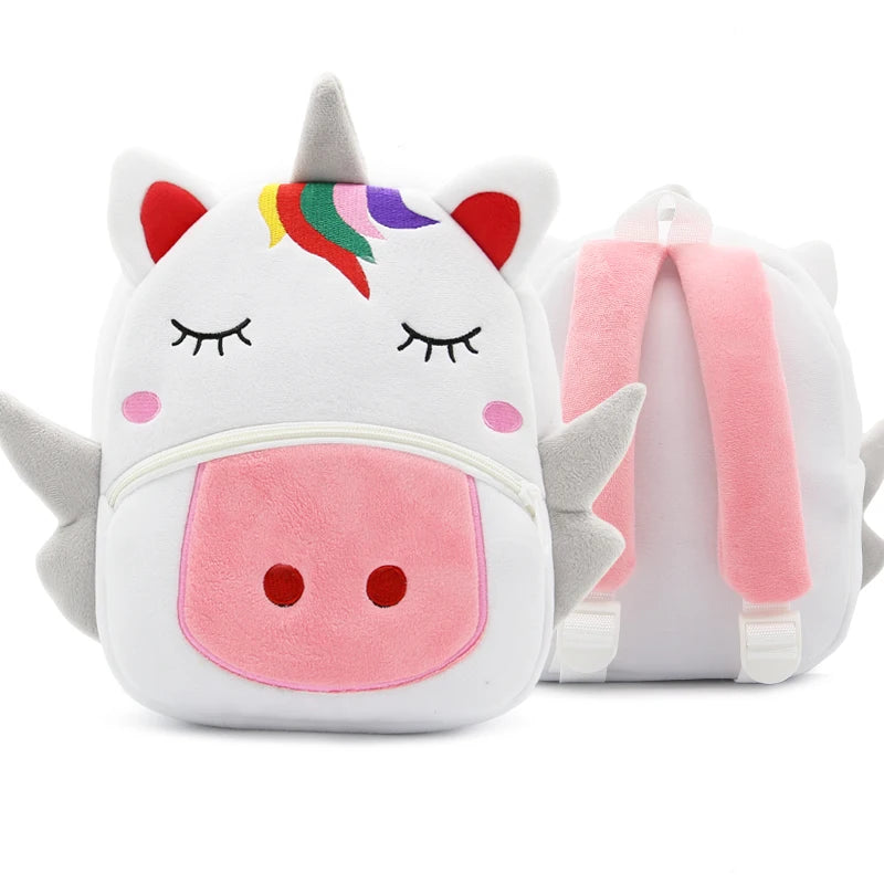 Cute Animals Cartoon Plush Children Backpacks Schoolbag Girls Boys Casual Baby Bags