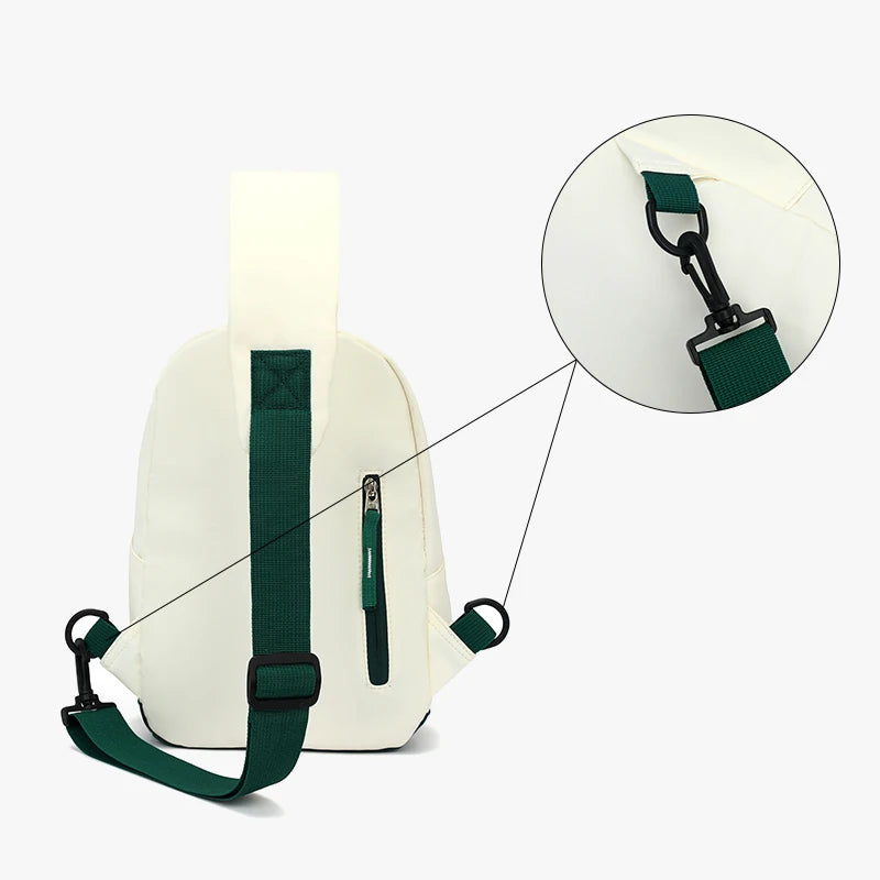 Women'S Crossbody Bag Chest Bag Men'S Trendy Large Capacity Travel Chest Bag Sports Leisure Backpack