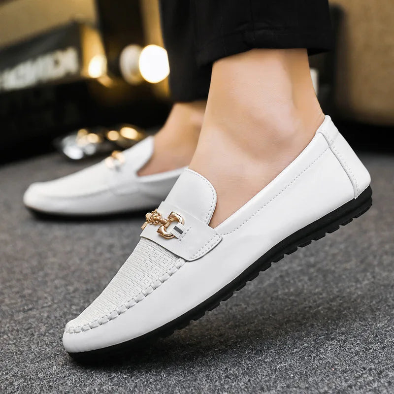 Men'S Loafers 2026 New Spring Autumn Fashion Shoes Men Classic Brand High Quality Leather Comfy Drive Shoes Boat Casual Shoes