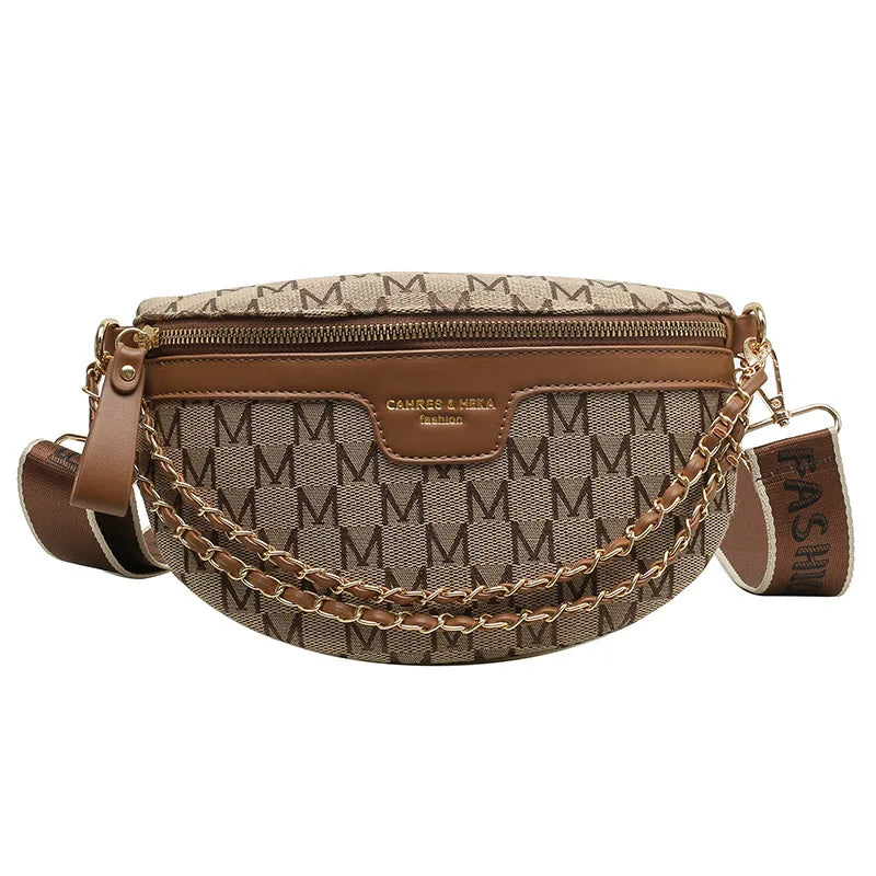 Ins Women'S Summer Fashion Waist Bag Street Trend Canvas Belt Bag Fashion Women'S Shoulder Bag Crossbody Bags for Women Belt Bag