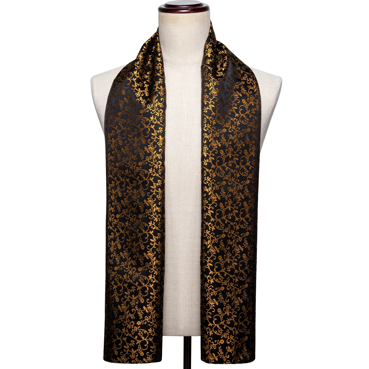 New Fashion Men Scarf Green Jacquard Paisley Silk Scarf Autumn Winter Casual Business Suit Shirt Scarf 160*50Cm