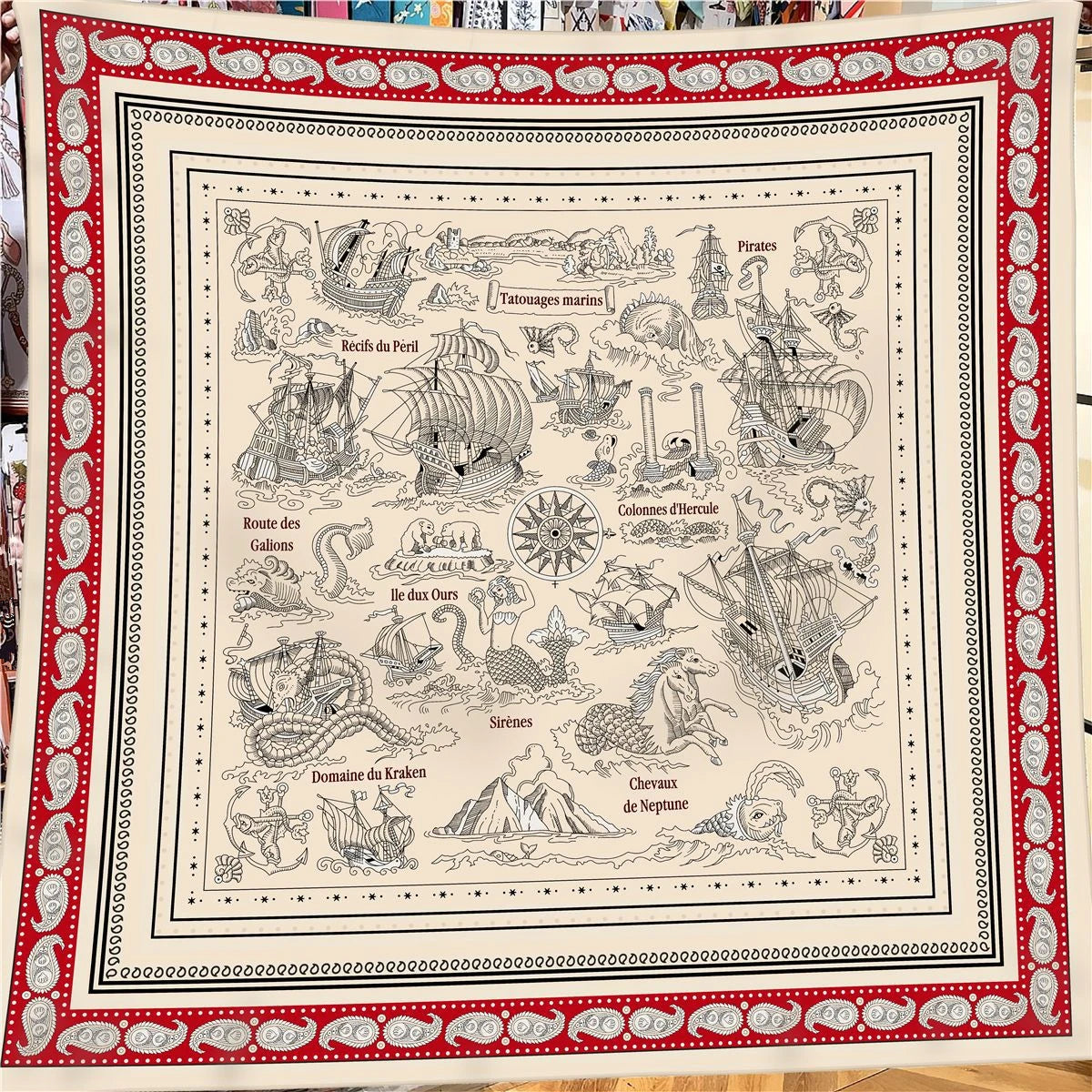 130Cm Winter Keep Warm Scarf Women Brand Silk Cashmere Square Scarf Shawl Luxury Paisley Scarves Wraps Pashmina Hijab Bandana