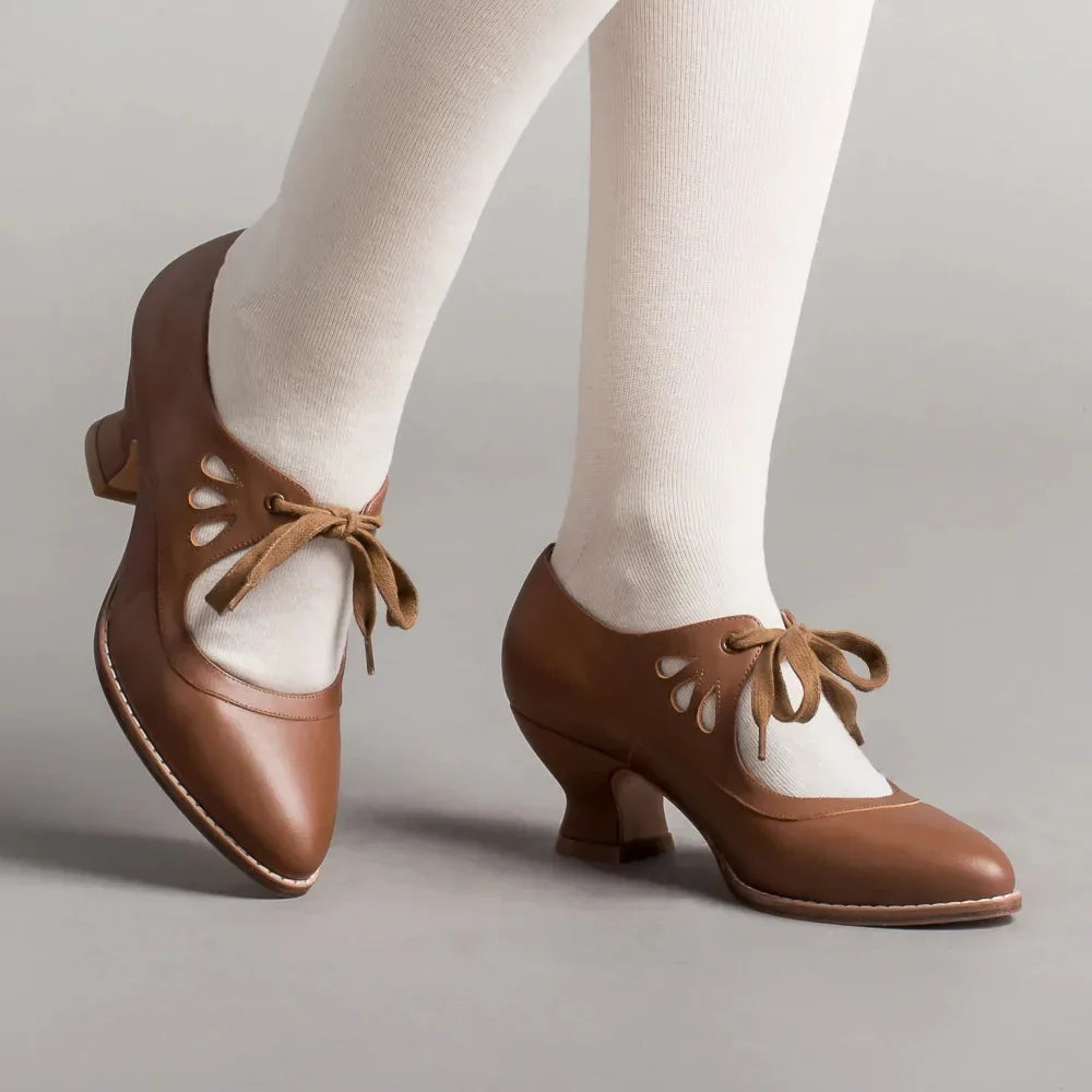 New European and American Hollow Out High Heel Shoes for Women Lace up Large Casual Shoes Women Shoes Zapatos De Mujer2023