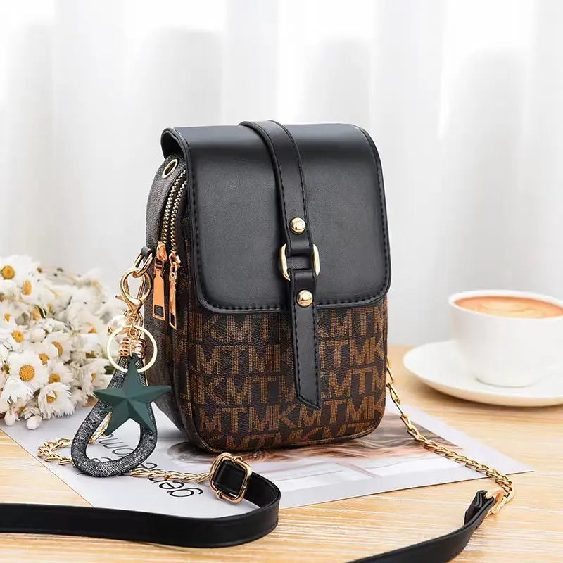 Summer Popular Women'S Bags 2026 Fashion Small Square Bag Wild Shoulder Bag Letter Printing Messenger Bag Mini Mobile Phone Bag