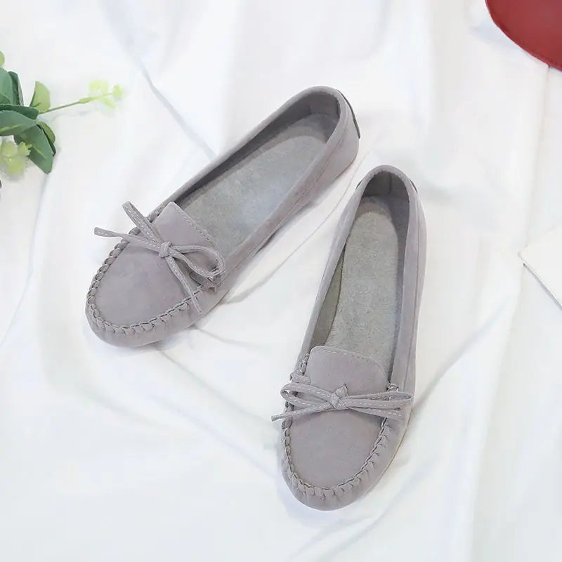 Fashion Women Shoes Slip on Loafers for Ballet Flats Women Suede Casual Sneakers Zapatos Mujer Flat Shoes for Mom Shoes Autumn