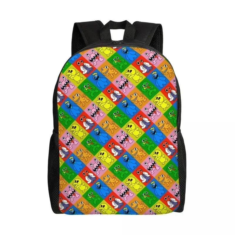 Custom Rainbows Friends Hug It Out Travel Backpack Men Women School Computer Bookbag Video Game College Student Daypack Bags