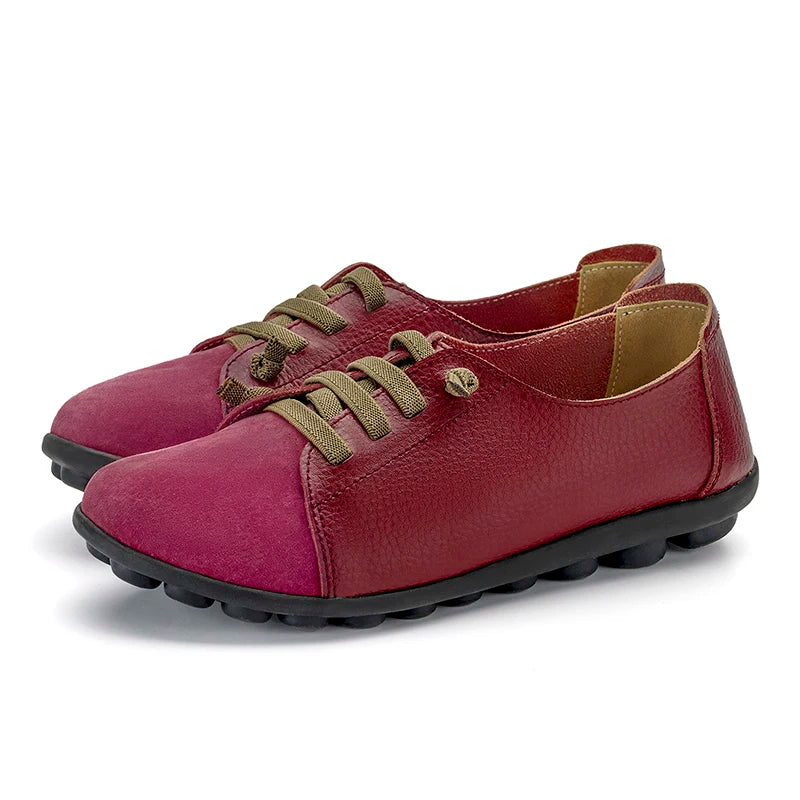 Women Flat Shoes Woman Fashion Women Slip on Shoes Leather Soft Walking Shoes Lightweight Woman Loafers Home Shoes Zapatos Mujer