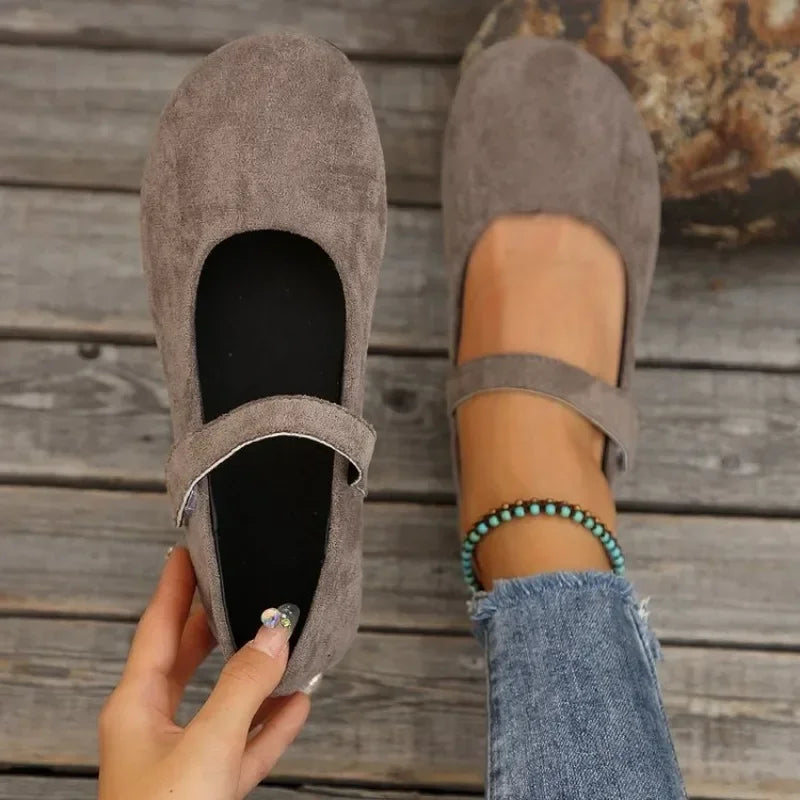 2025 Spring Autumn Mary Jane Casual Flat Shoes New French Retro Single Shoes Fashion Versatile Leather Shoes Zapatillas De Mujer