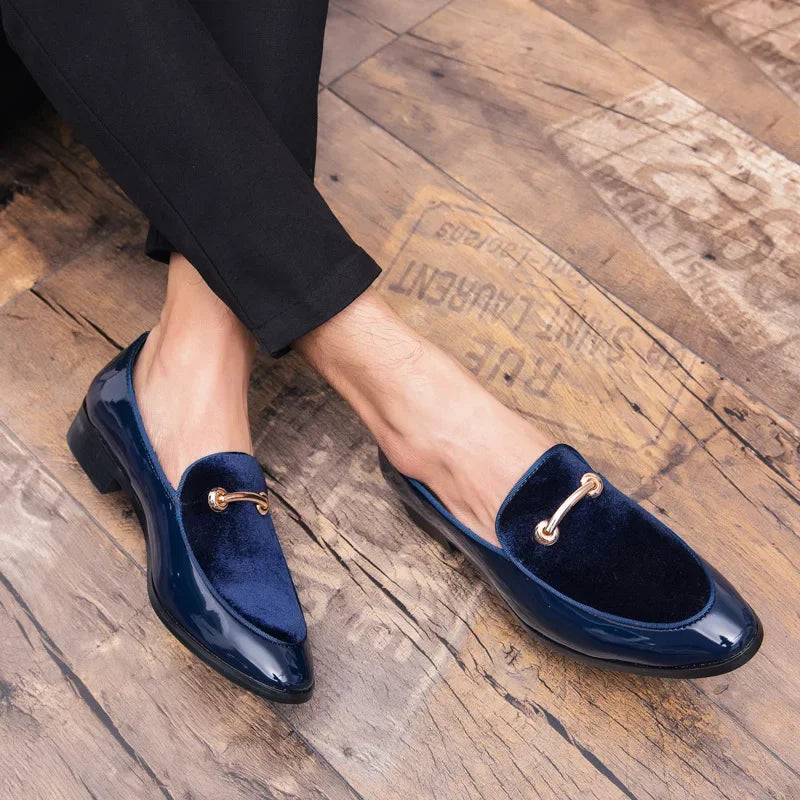 48 Luxury Men Dress Shoes Men'S Formal Leather Shoes Patent Leather Fashion Groom Wedding Shoes Men'S Luxury Italian Oxford Shoe