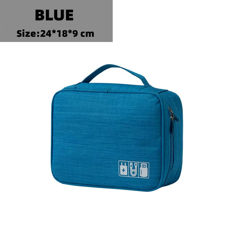 Travel Electronic Digital Storgage Bag Multi-Function Earphone Data Cable Charger Accessory Bag Multi-Layer Power Hard Disk Prot