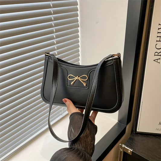2025 Classic Y2K Small Purse Luxury Brand Female Handbags Vintage PU Leather Shoulder Bags for Women Daily Ladies Underarm Bag
