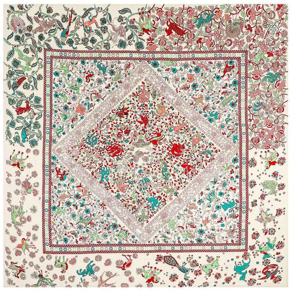 130Cm Paisley Design Brand Big Square Scarf Twill 100% Silk Scarf Women Luxury Fashion Shawl Echarpe Kerchief Scarves for Ladies