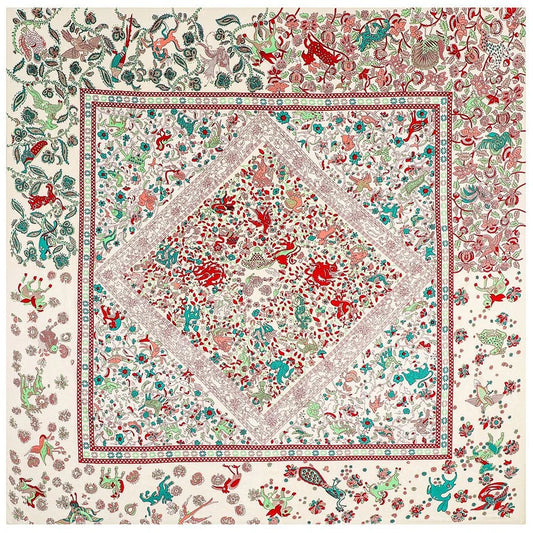 130Cm Paisley Design Brand Big Square Scarf Twill 100% Silk Scarf Women Luxury Fashion Shawl Echarpe Kerchief Scarves for Ladies
