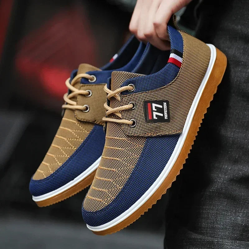 Men'S Casual Canvas Shoes Fashion Soft Sole Driving Shoes 2024 Designer Men Shoes plus Size Comfortable Sneaker Zapatos Hombres