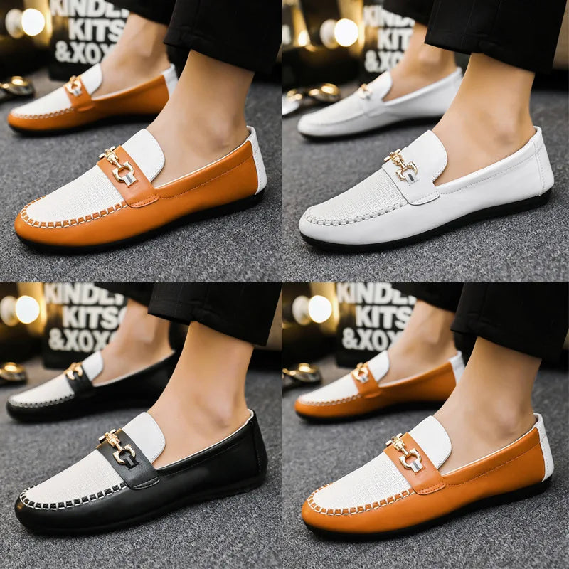 Men'S Loafers 2026 New Spring Autumn Fashion Shoes Men Classic Brand High Quality Leather Comfy Drive Shoes Boat Casual Shoes