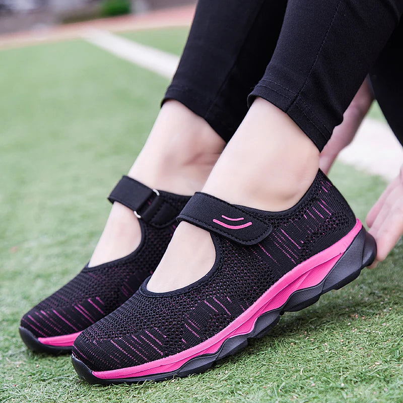 Summer Fashion Women Flat Platform Ladies Shoes Woman Breathable Mesh Casual Sneakers Women Zapatos Mujer Boat Shoes