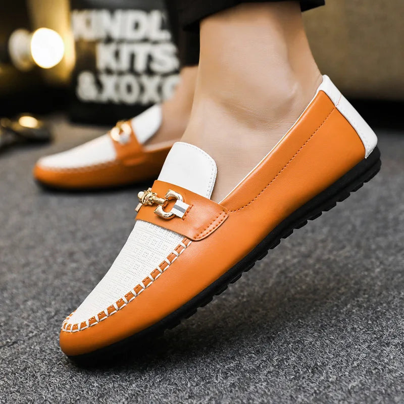 Men'S Loafers 2026 New Spring Autumn Fashion Shoes Men Classic Brand High Quality Leather Comfy Drive Shoes Boat Casual Shoes