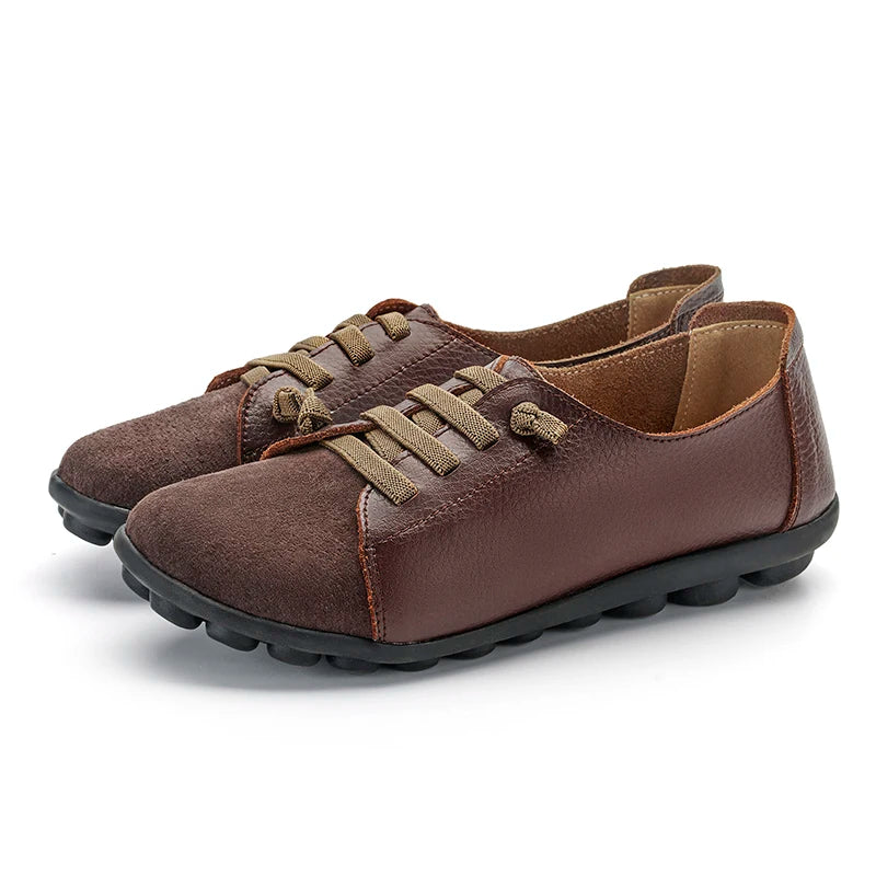 Women Flat Shoes Woman Fashion Women Slip on Shoes Leather Soft Walking Shoes Lightweight Woman Loafers Home Shoes Zapatos Mujer