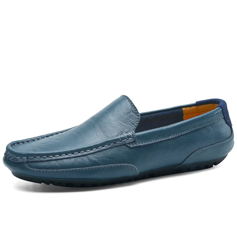 Shoes Leather Men Luxury Trendy Casual Slip on Formal Loafers Men Moccasins Italian Black Male Driving Shoes Sneakers plus Size