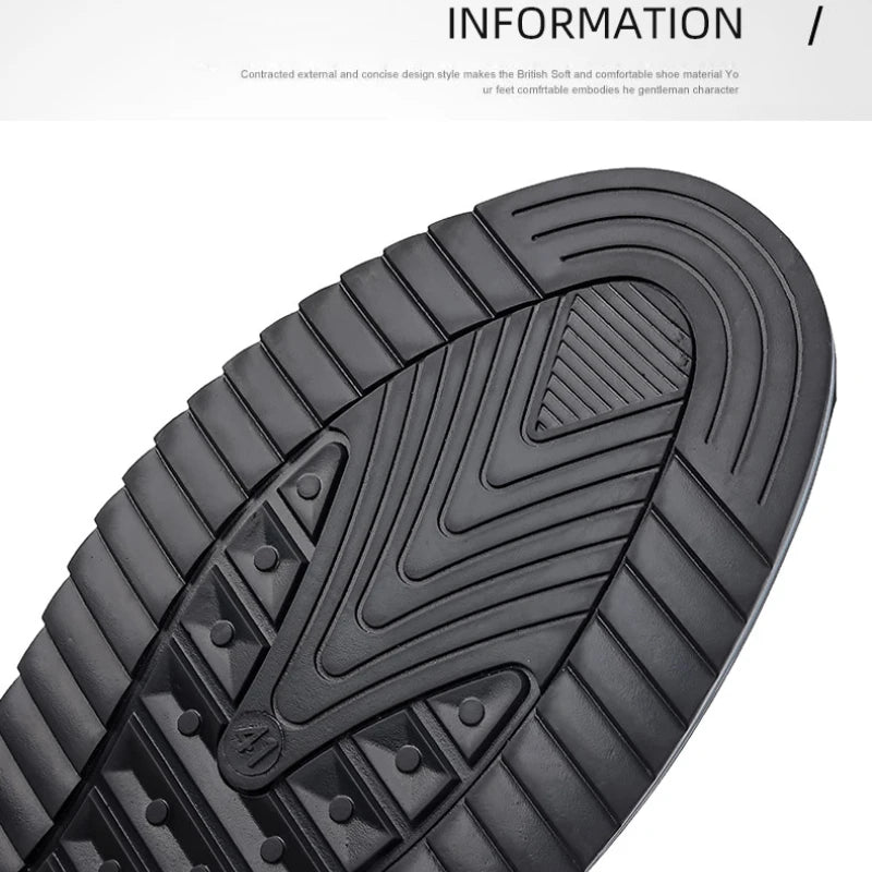 Brand Men'S Casual Shoes Fashion Classic Men'S Pu Leather Shoes Hot Sale Breathable Business Lace-Up Men Shoes plus Size 38-50