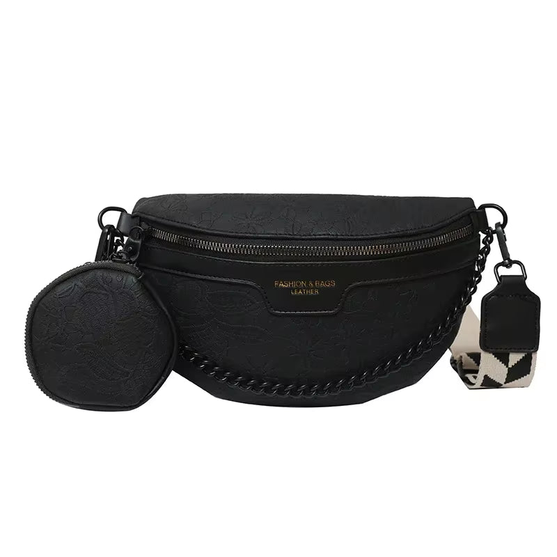 Designer Woman Chest Pack Retro Embroidery Belt Bag Coin Purse Luxury Lady Waist Bag Fashion Brand Shoulder Crossbody Chest Bags