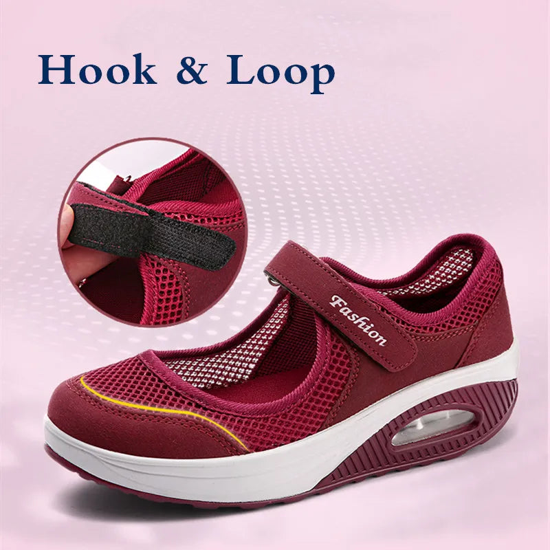Women Flat Platform Shoes Summer Fashion Woman Breathable Mesh Casual Shoes Moccasin Zapatos Mujer Ladies Boat Shoes